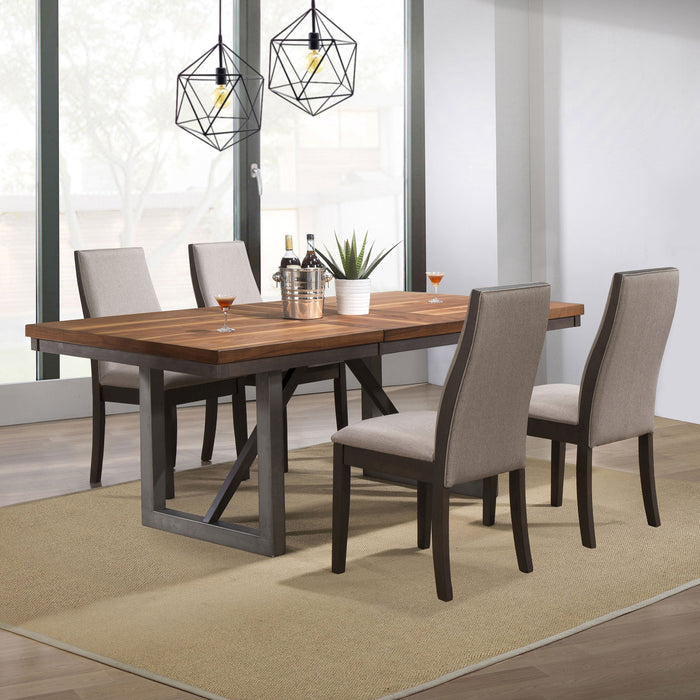 Spring Creek 5-piece Rectangular Dining Table Set Chocolate