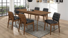 Redbridge Rectangular 7-piece Dining Set Natural Walnut