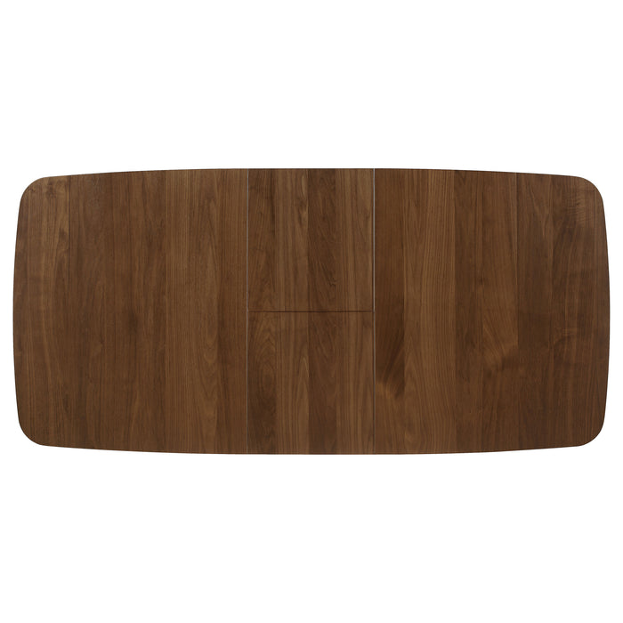 Juego de comedor rectangular Redbridge de 7 piezas - nogal natural