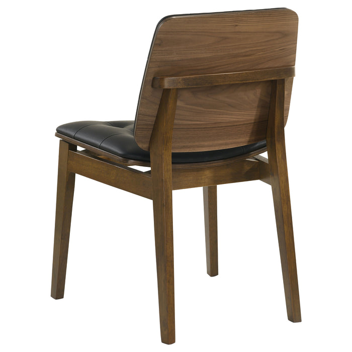 Juego de comedor rectangular Redbridge de 7 piezas - nogal natural