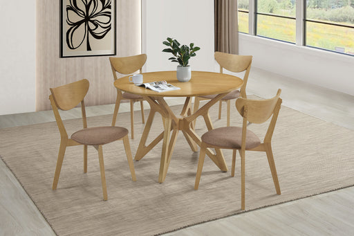 Elowen Wood Dining Side Chair Light Walnut (Set of 2) - Brown