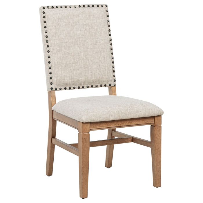 Middleton 6-piece Extension Leaf Dining Set Brown and Light Brown