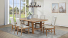 Middleton 7-piece Extension Leaf Dining Set Brown and Light Brown