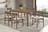 Mesa de comedor rectangular Parkridge de 59 pulgadas, nogal natural