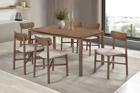 Silla auxiliar de comedor Parkridge de nogal natural (juego de 2)