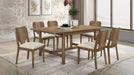 Crestmore 7-piece Rectangular Dining Table Set Walnut