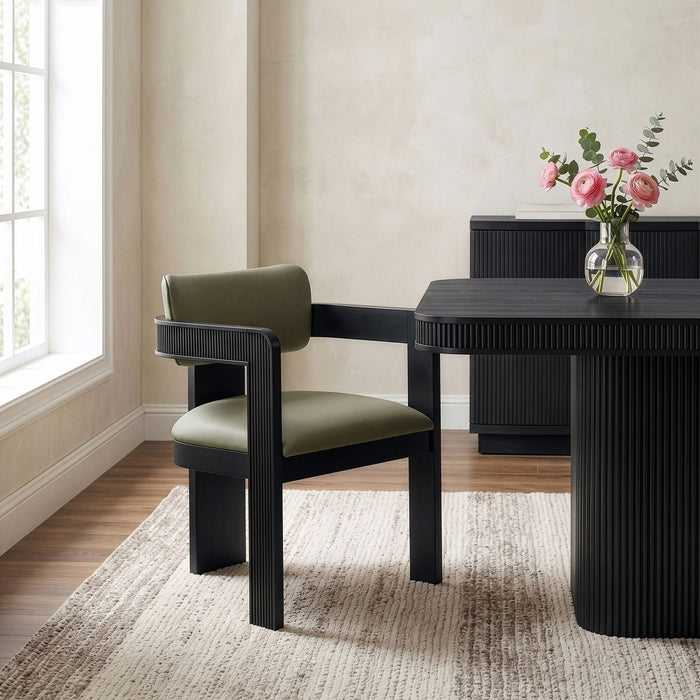 Sacha Vegan Leather Upholstered Dining Chair