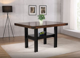 Mesa de comedor Patterson de 60 pulgadas y altura de mostrador, roble de mango