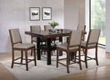 Silla de comedor tapizada Patterson Mango Oak (juego de 2)