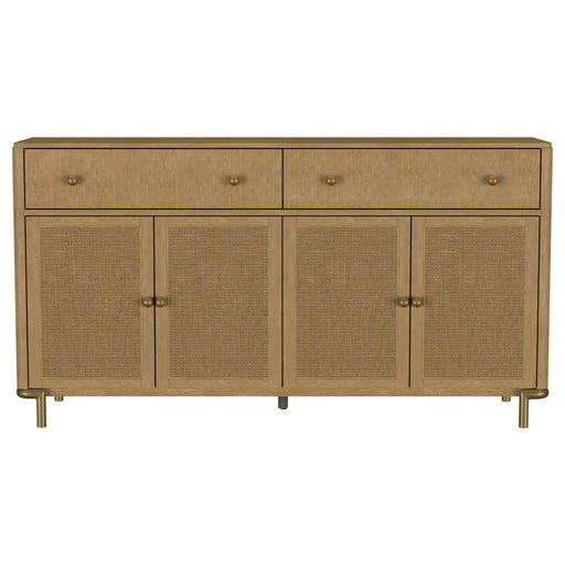 Arini 2-drawer Cane Door Dining Sideboard Server Sand Wash - Brown