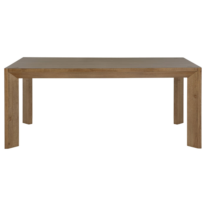 Juego de comedor rectangular Bruner de 5 piezas de 72" - marrón natural