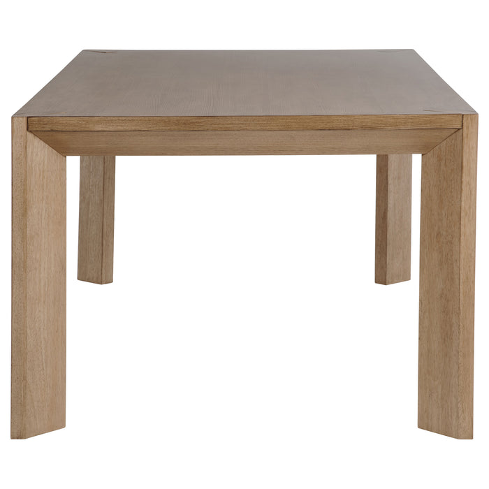 Juego de comedor rectangular Bruner de 5 piezas de 72" - marrón natural