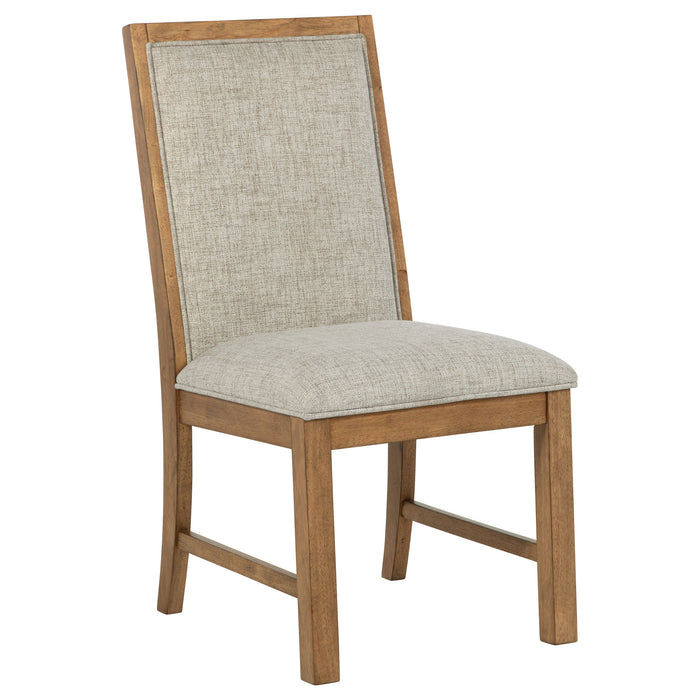Juego de comedor rectangular Bruner de 5 piezas de 72" - marrón natural