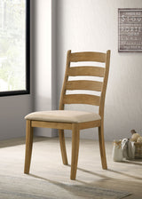Silla de comedor Danvers de madera de roble marrón (juego de 2)