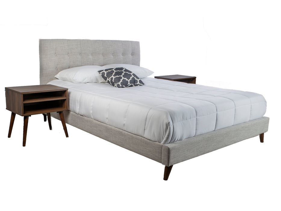 MYLA UPHOLSTERED QUEEN BED IN A BOX W/ NIGHTSTANDS 1184DS-105