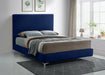 Geri Velvet Upholstered Bed