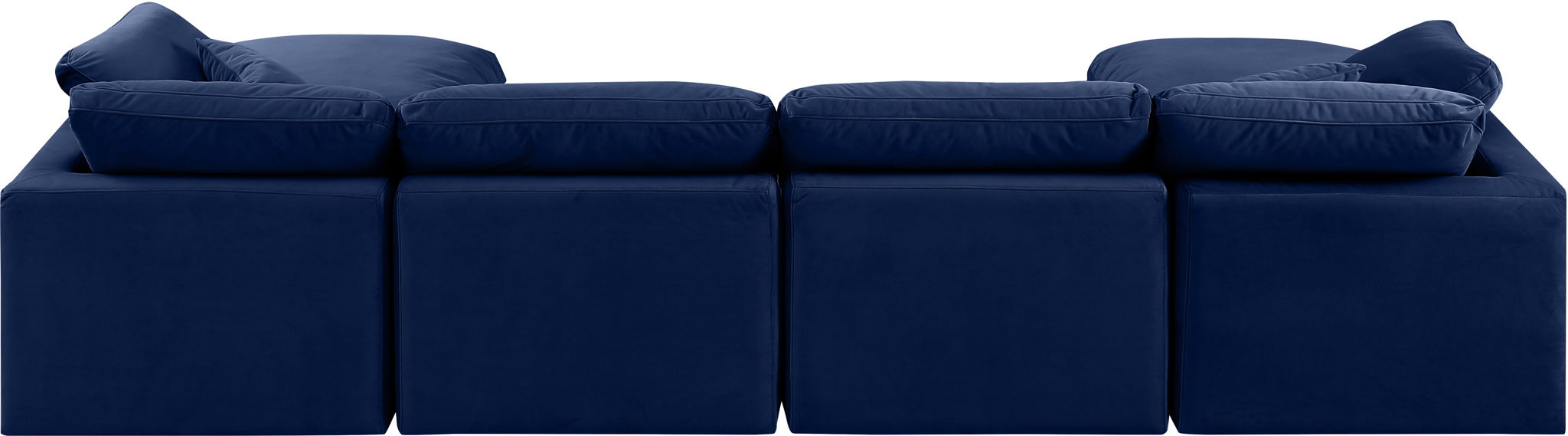 Indulge 140" Velvet Upholstered 6pc. Modular Sectional