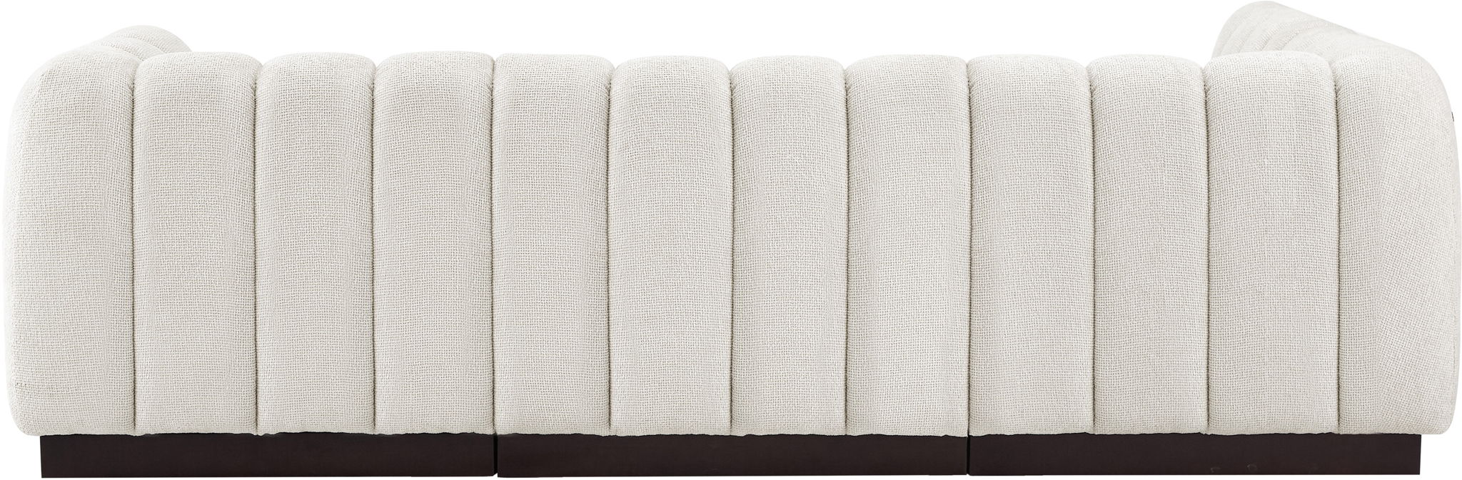 Quinn 101" Chenille Fabric Upholstered 4pc. Modular Sectional