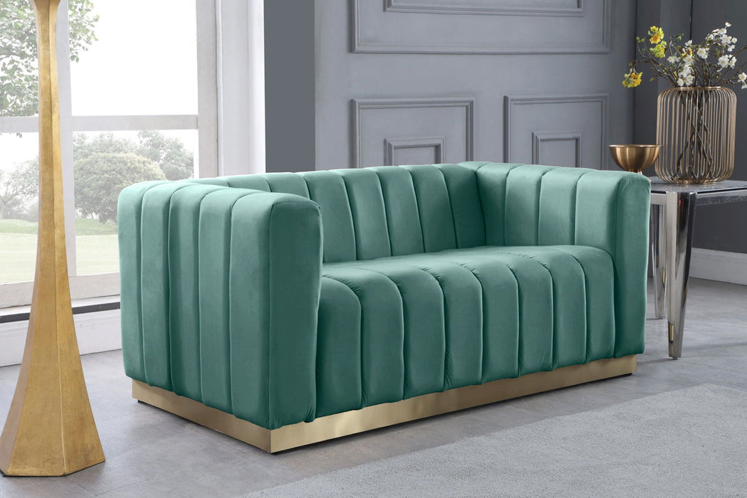 Marlon 62.5" Velvet Upholstered Loveseat
