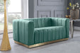 Marlon 62.5" Velvet Upholstered Loveseat