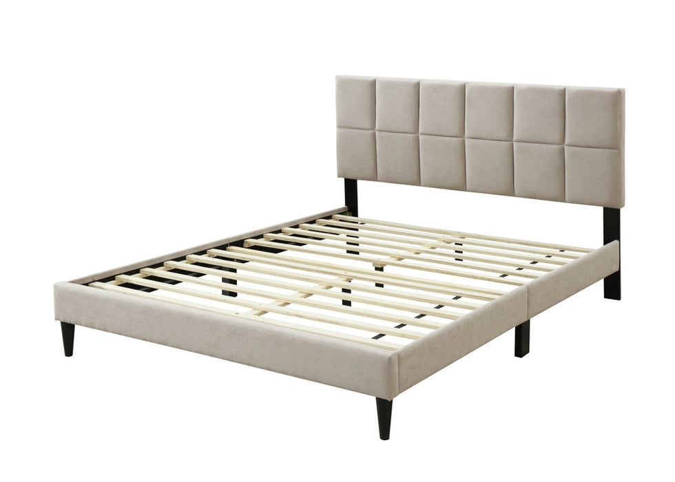 EVELYN UPHOLSTERED QUEEN BED IN A BOX 1132-105