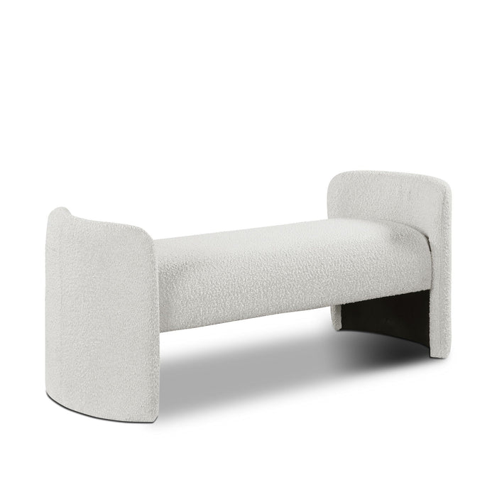 Peyton Boucle Fabric Upholstered Bench
