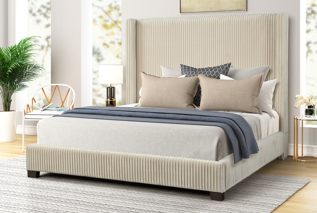 LUCA UPHOLSTERED QUEEN BED IN A BOX 1148-105