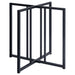 Pace Geometric Metal Dining Table Base Matte Black