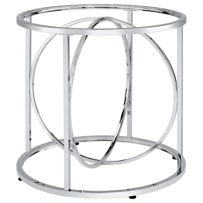 Levy Loop Metal Dining Table Base Matte Black