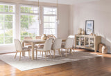 Mesa de comedor extensible Solano de 90 pulgadas, mango envejecido