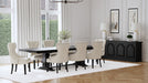 Florence 9-piece 126-inch Extension Dining Table Set Distressed Black