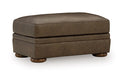 Carriage Point Ottoman - Hickory
