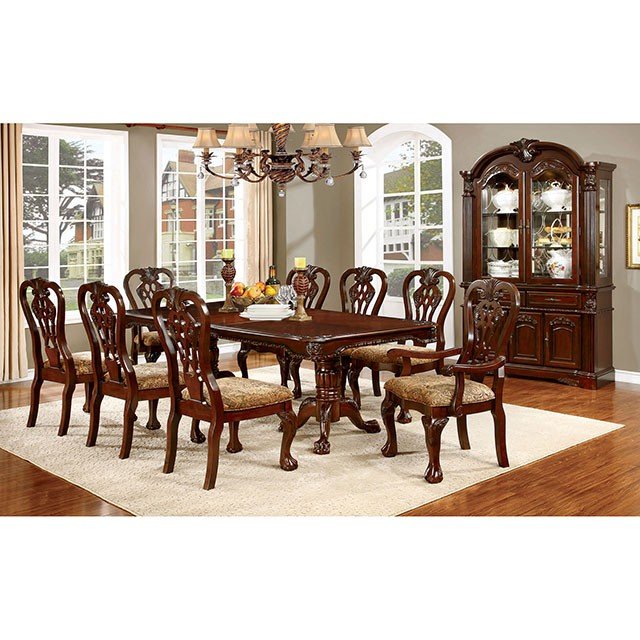 Elana Arm Chair (Set of 2) - Brown Cherry/Brown
