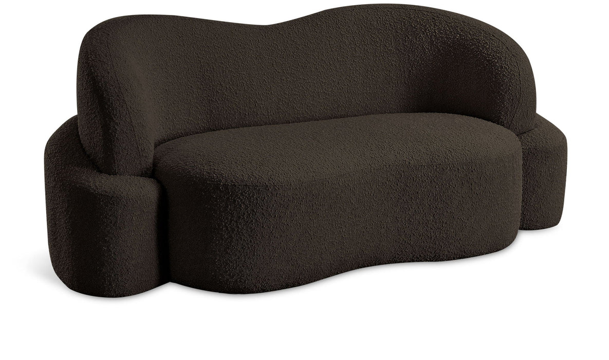 Principessa 68" Boucle Fabric Upholstered Loveseat