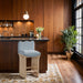 Shaw Chenille Fabric Upholstered Counter Stool