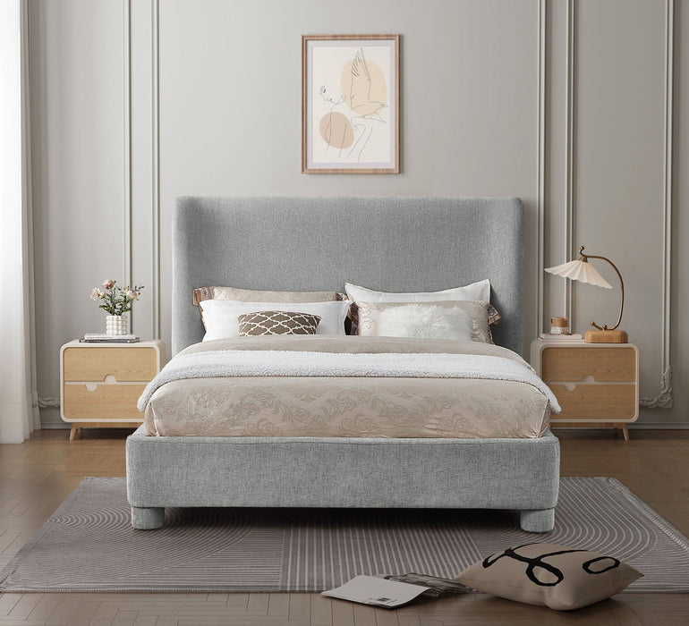 Penny Chenille Fabric Upholstered Bed