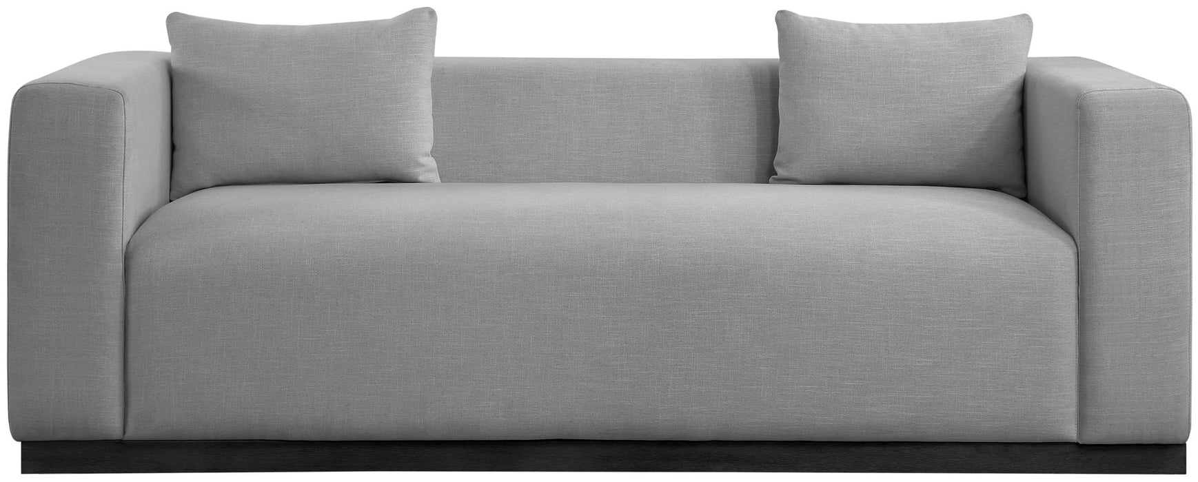 Alfie 90.5" Linen Textured Fabric Upholstered Sofa