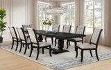 Silla de comedor tapizada Phelps Noir desgastado color canela (juego de 2)