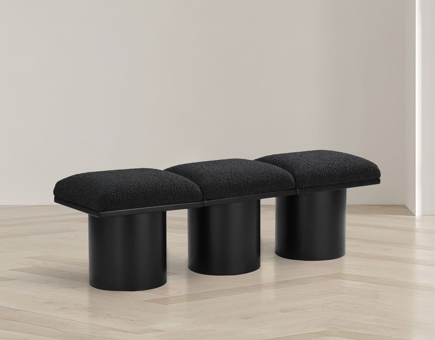 Pavilion Boucle Fabric Upholstered 3pc. Modular Bench