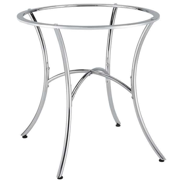 Kline Curved Metal Dining Table Base Matte Black