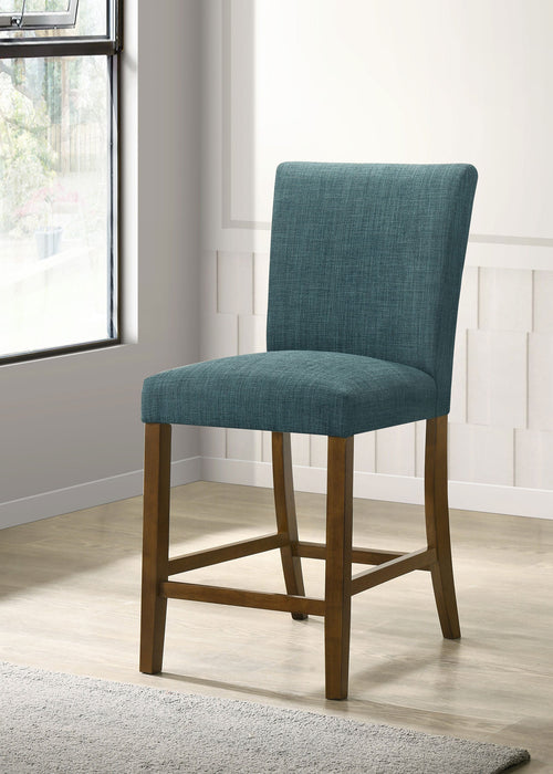 Sillas de comedor tapizadas Paxton de altura de mostrador, color beige (juego de 2)