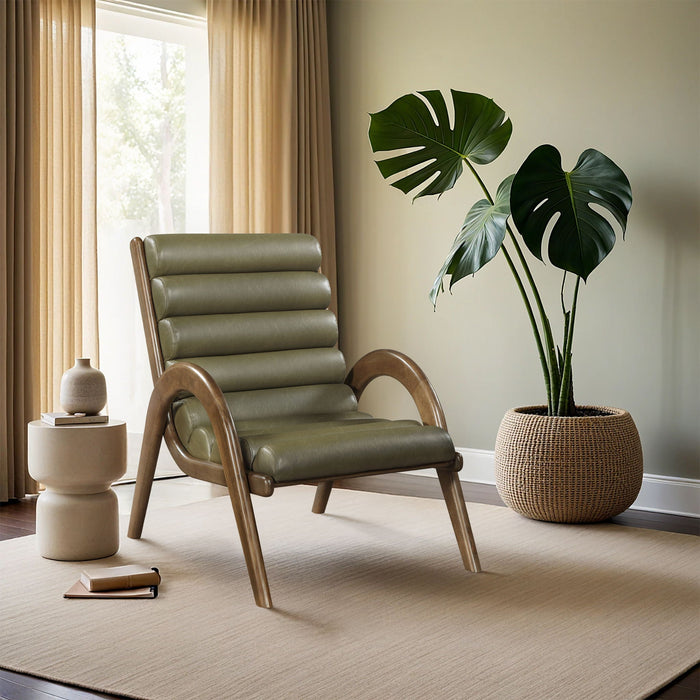 Randal Vegan Leather Upholstered Accent Chair