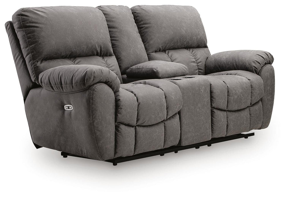 Bakerstein Power Reclining Loveseat with Console - image 2