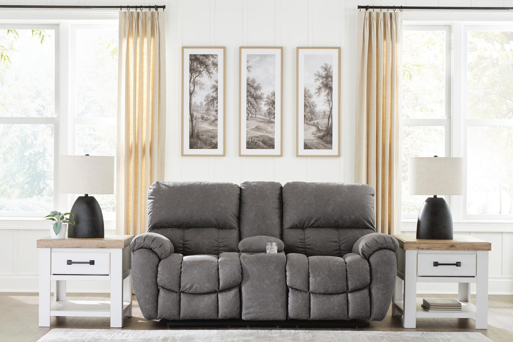 Bakerstein Power Reclining Loveseat with Console - image 3