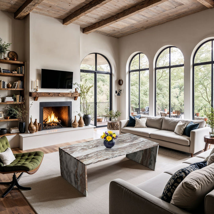 Vernazza Genuine Marble Coffee Table