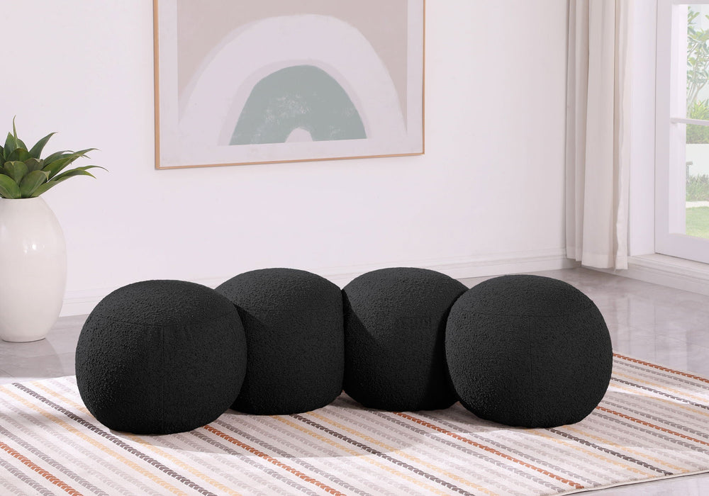 Apollo Boucle Fabric Upholstered Bench