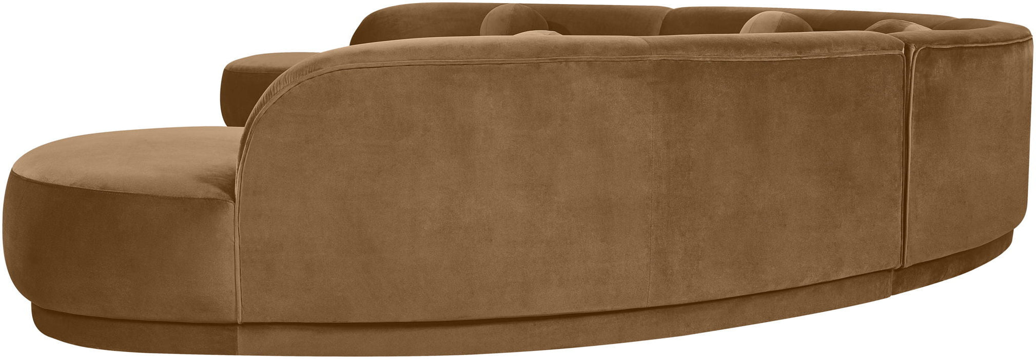 Avra 189" Velvet Performance Fabric Upholstered Sectional