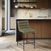 Burke Vegan Leather Upholstered Counter Stools