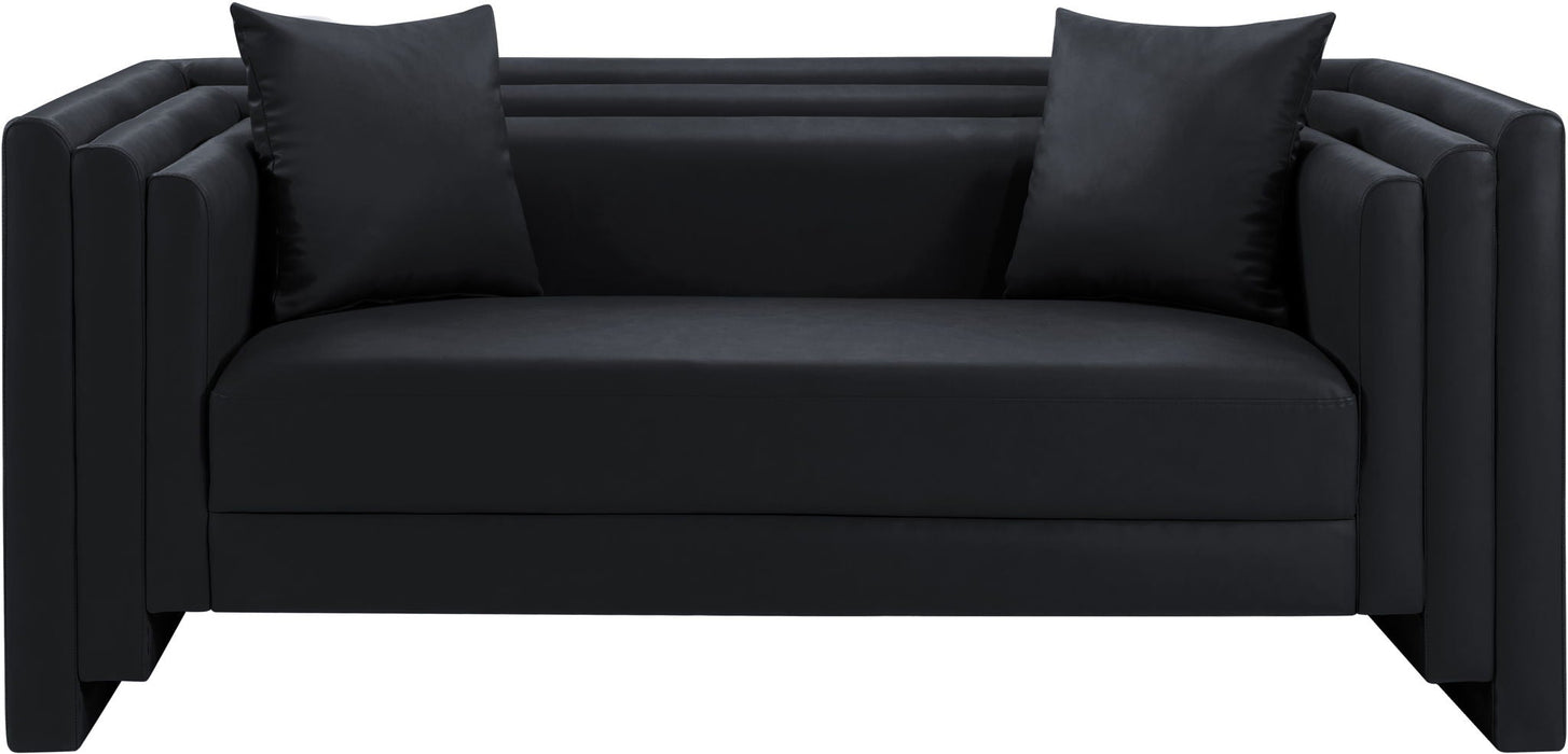 Everett 67" Vegan Leather Upholstered Loveseat