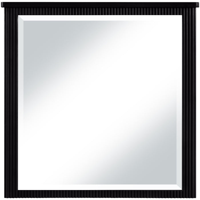 Astrid 39.5" W X 39.5" H Solid Wood And Oak Veneer Mirror
